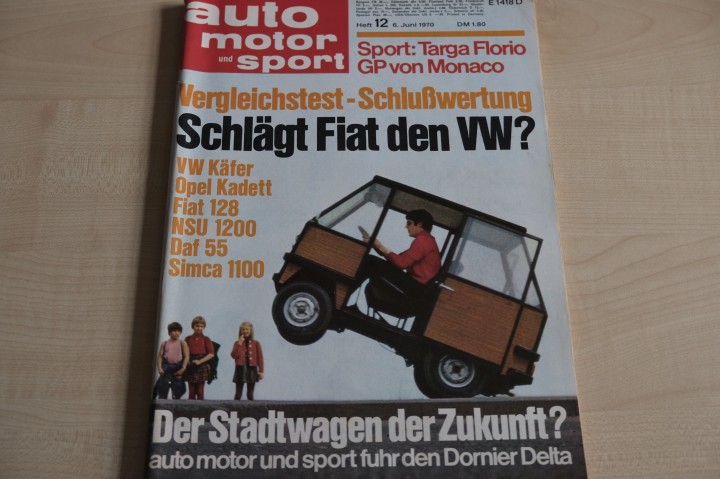 Deckblatt Auto Motor und Sport (12/1970)
